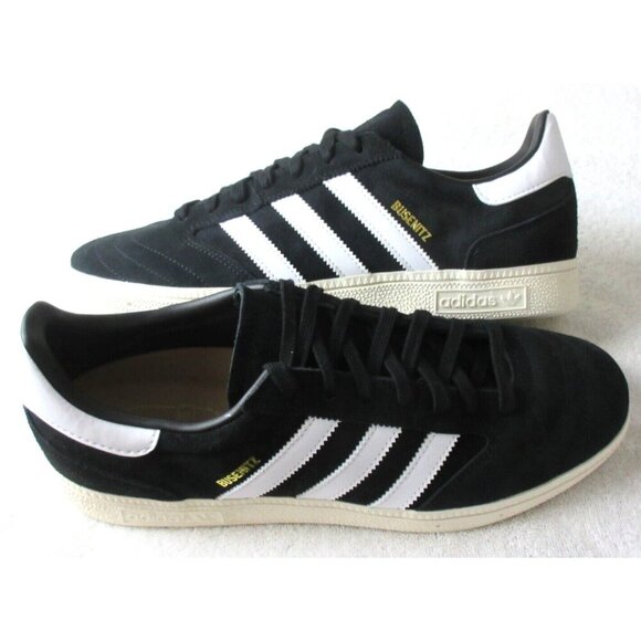 Adidas Men's Busenitz Vintage Suede Skate Soccer Shoes Black White Sizes NIB - Picture 1 of 6